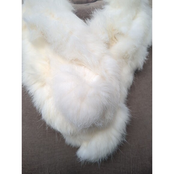 Winter Warm Scarf with Ball Casual Thick Genuine Fur Scarves Ladies Neck Warmer - Picture 2 of 11